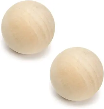 Natural Wooden Balls 5 inch Unfinished Wood Spheres for Crafts