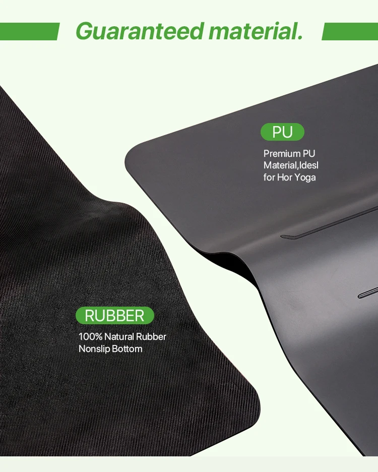 Eco Friendly Washable Yoga Mats Tpe Travel Yoga Mat Natural Rubber Pu