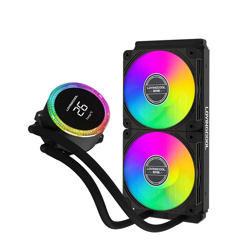 Lovingcool 液体クーラー Lovingcool CPU Cooler with Display - High Quality Liquid Cooling