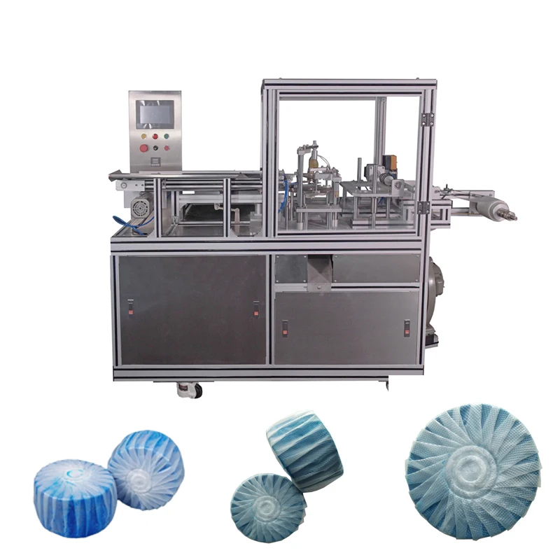 Fully Automatic Toilet Rim Block Packing and Wrapping Machine