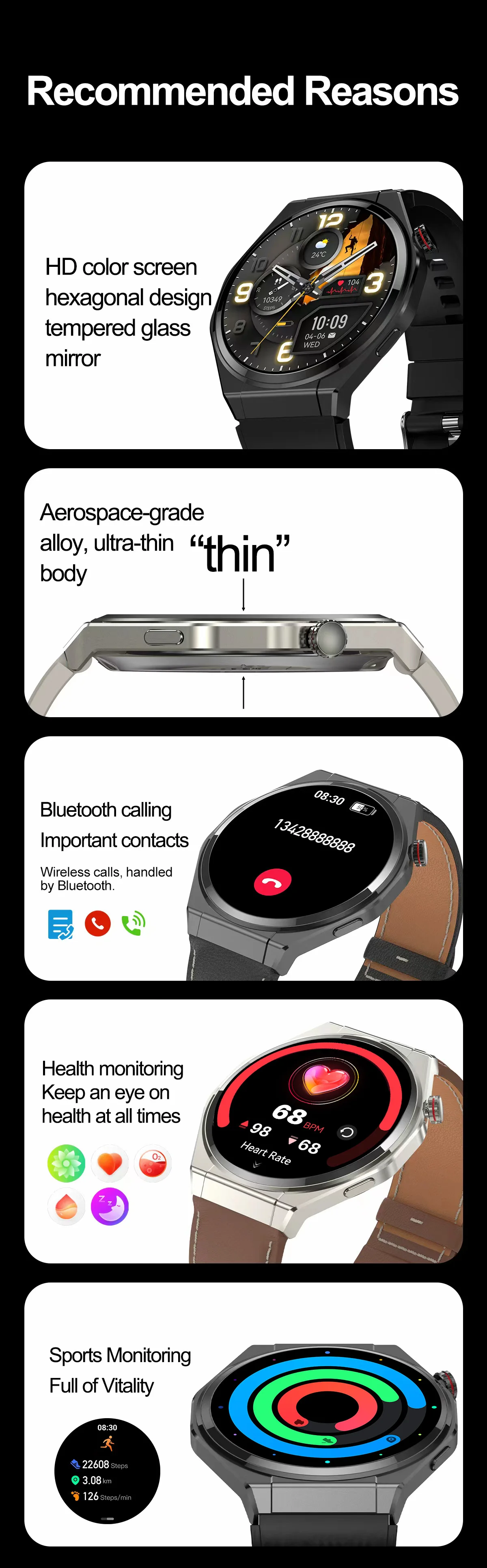 Chinese factory supplier supply  Sanvnet Hk5 Outdoor Sport Ultra-thin Smart Watch 1.75inch Amoled Ip68 Heart Rate Fitness Tracker Smart Bt Calling Watch For Men - Buy Fitcloudpro Smart Watch payment Enabled Smart Watch ip68 Waterproof Smart Watch fitness Tracker Watch round Shape Smart Watch