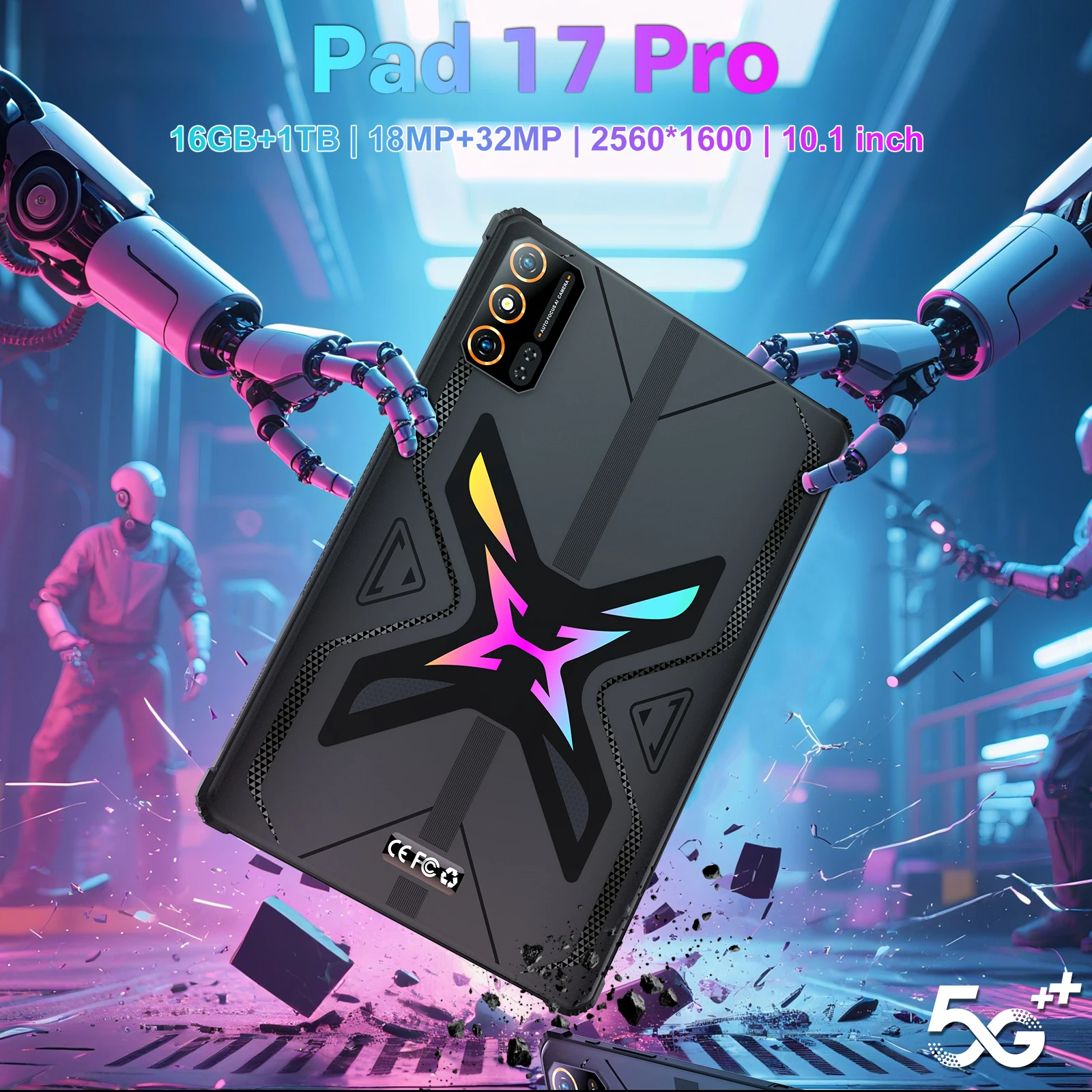 Pad17 Pro Android 15.0 Dual SIM Tablet PC - 10.1