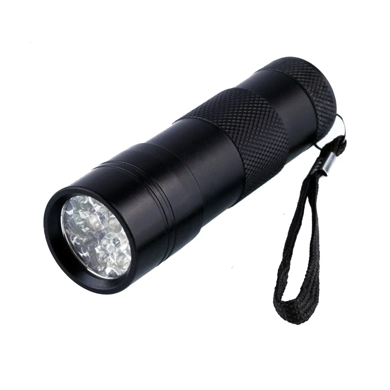 12 LED UV Blacklight Flashlight - 395 NM Inspection Lamp Torch For Detecting