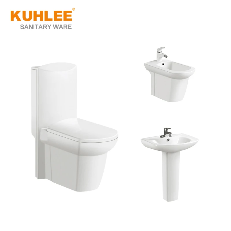 Hot Selling Sanitary Ware Bathroom Ceramic Wc Water Closet One Piece Toilet Bowl Set With Sink