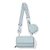 Azzurro con set portamonete