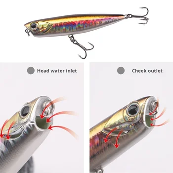 Long Cast Floating Pencil Minnow Lua Lure for Freshwater Sea Fishing Carp Perch Trout Catfish Bass Mandarin Fish Made ABS – Minnow – view 5