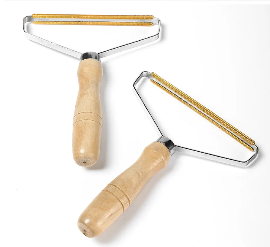 china hot selling wooden metal clothing shaver shave wool implement portable lint remover