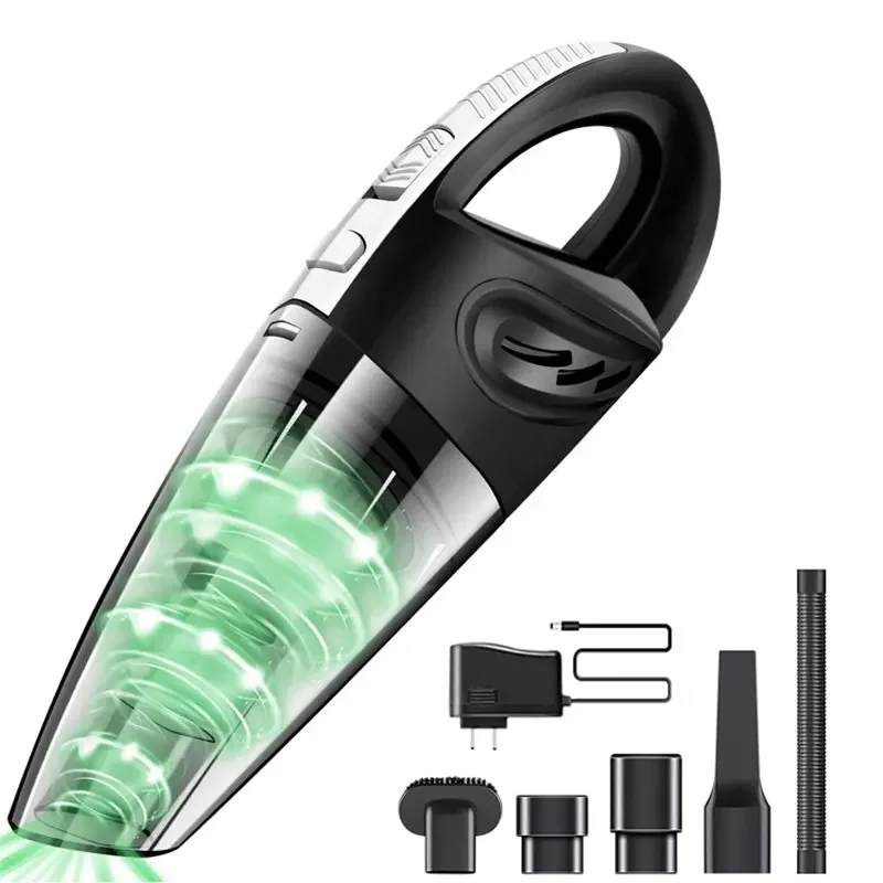 Автомобильный вакуум 4 в 1 ручной беспроводной воздушный компрессорный насос перезаряжаемый пылесос с запасной частью