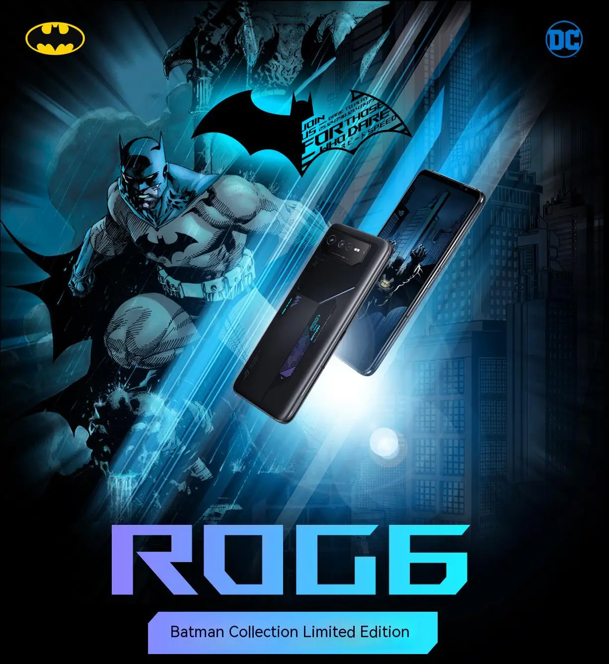 New Global Rom ROG Phone 6 batman 5G Gaming Phone 12+256GB Snapdragon 8+ Gen 165Hz refresh rate 65W Fast Charging ROG6 6000mA