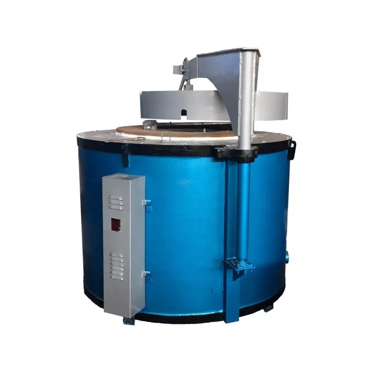 Natural Gas Fired Aluminum Melting Furnace Crucible Melting Furnace With Tilting System