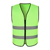 Chaleco reflectante con cremallera - Verde fluorescente