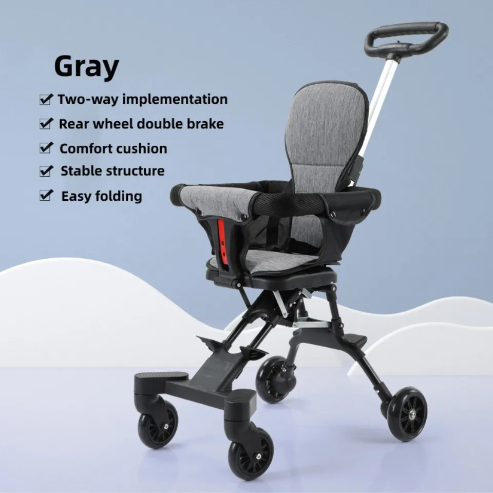 Wholesale Customization Lightweight Baby Strollers Onehanded Onestep Fold Stands When Folded