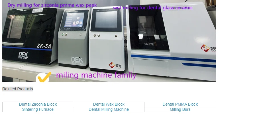 YUCERA 4axis 5axis CAD CAM Dental Milling Machine Zirconium Zirconia Blocks Glass Ceramic for Acclarent Other Dental Equipments
