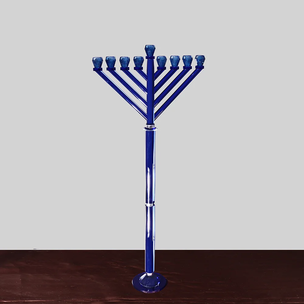 MH-1664 crystal Menorah Chanukah hanukka подсвечник