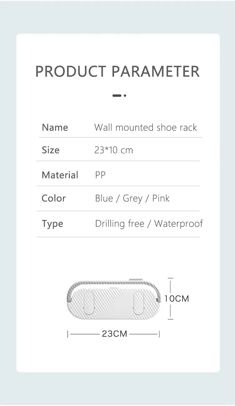 Factory-Priced Household Three-in-One Wall-Mounted Telescopic Rack Plastic Towel Slipper Rack Holder details