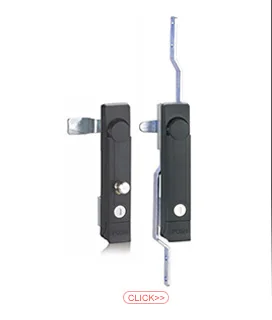 Black Swing Handle Lock Latch for Electrical Enclosures and Power Plant 2 keys 