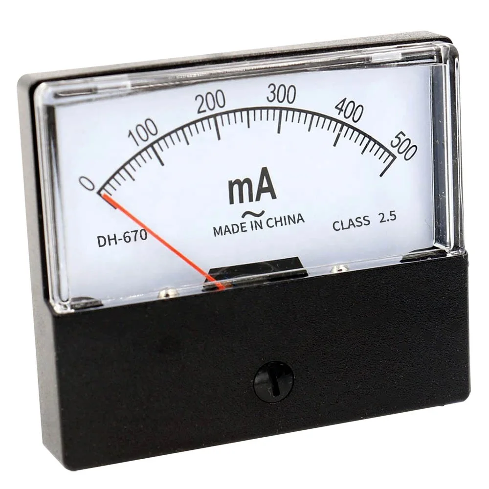DC 0-15A Analog Panel Meter Ammeter Gauge DH-670 – Square 15A Current Meter