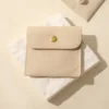 Beige snap buttons