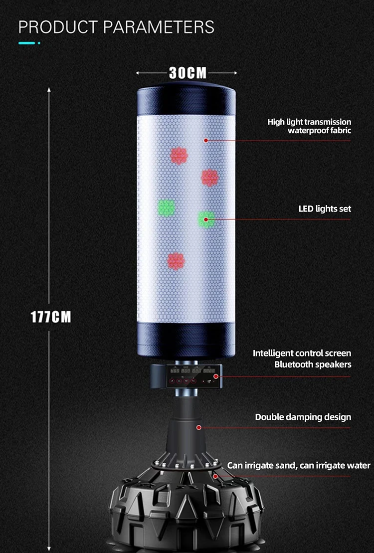 Home Gym Heavy Duty Freestanding Boxing Heavy Bag Smart Punching Bag