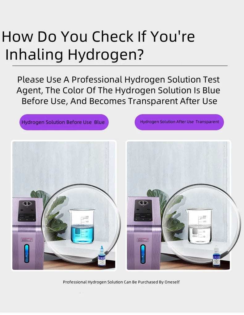 900 Ml Hydrogen Inhalation Machine Hydrogen Generator Home Nasal Inhaler Portable Inhaler Machine manufacture