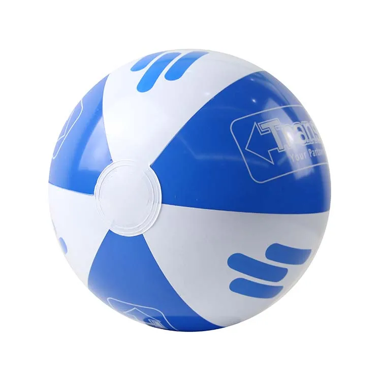 Promotional Mega Custom Print Color and logo 60cm Plastic Blow up Inflatable Beach Snow Ball Set