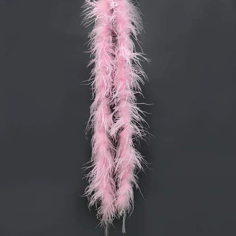4ply Ostrich Feather Fabric Feather Boa Chandelle Boa For Collar 1