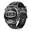 camouflage blue silicone strap