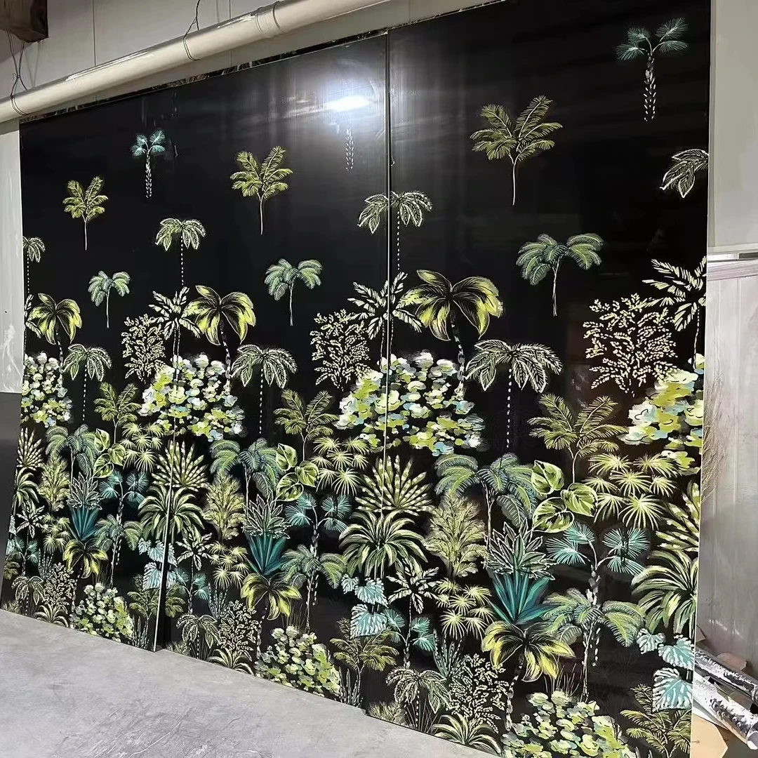 Bamboo Charcoal Wood Veneer BAIJAX Wall Panel - Eco-Friendly 4x8
