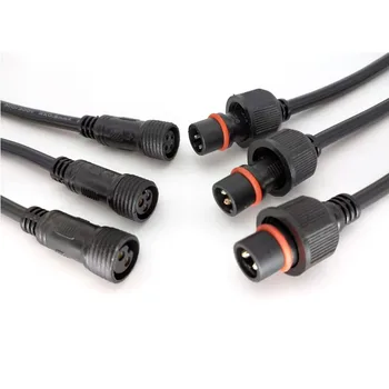 Donnguan Factory Waterproof Connector Ip65 Ip67 Ip68 M12 Waterproof Cable 2pin 3pin 4pin Wire Connector Cable