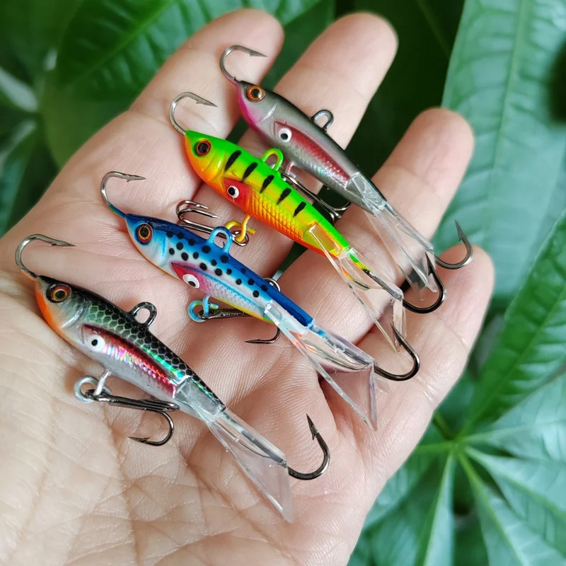 Mister Jigging Ice Fishing Accessories 60mm 10g Metal Lure Jig Tip Up Ice Fishing Lead Fishing