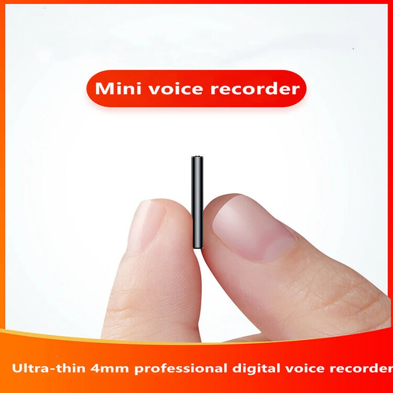 B3 Mini Professional Dictaphone Ultra Thin HD Child Safety Encryption Digital Voice Recorder Music Player Meeting Class Lecture