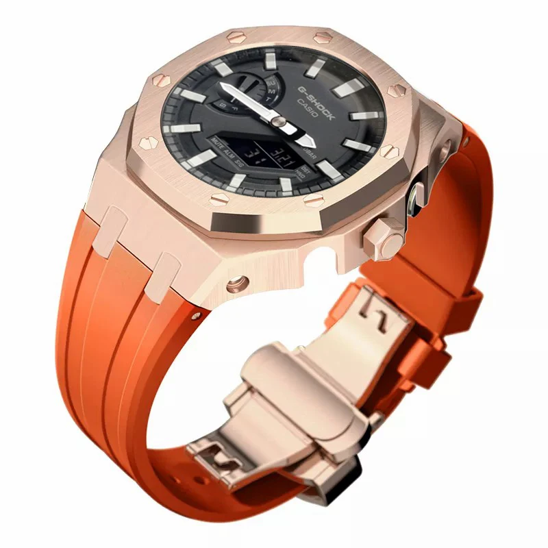 5 4 Ga2100/2110 Mod Kit For Casio Gshock Full Metal Watch Case/bezel