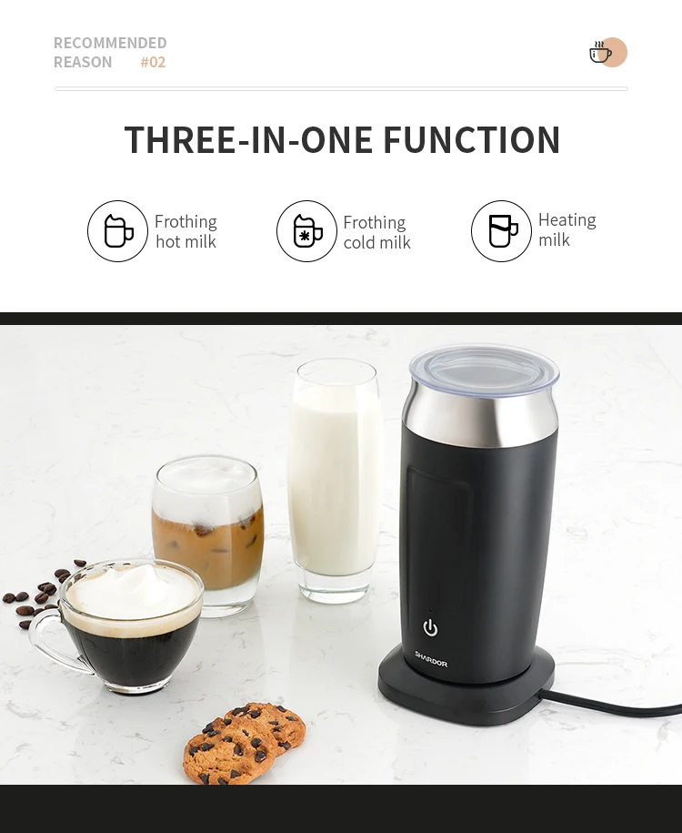Milk Frother Electric Multifunctional 500w Stainless Steel Automatic