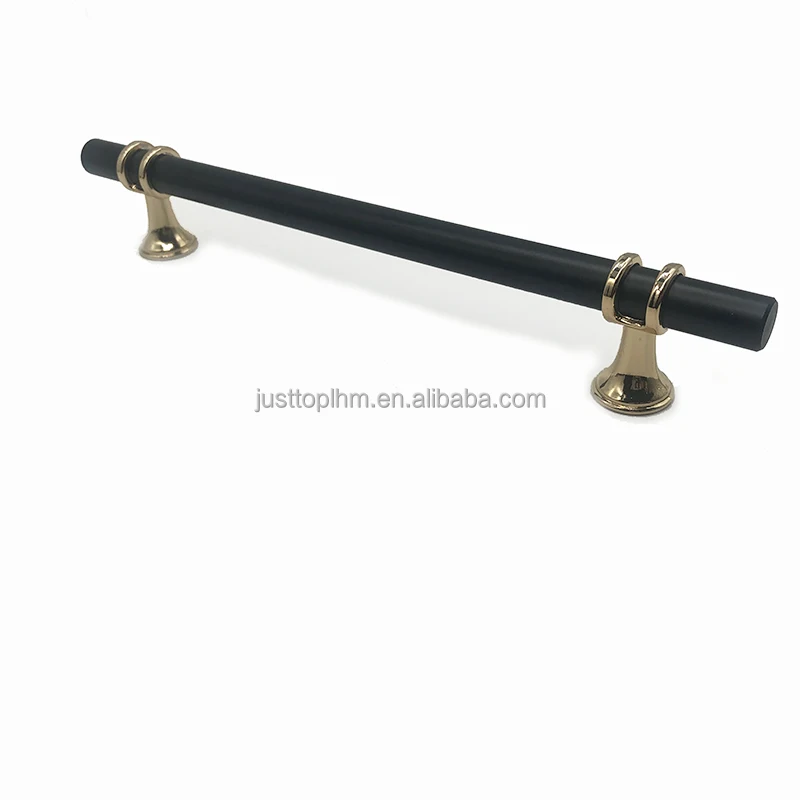 Euro Style Pulls Black And Gold Kitchen Drawer Handles Zinc
