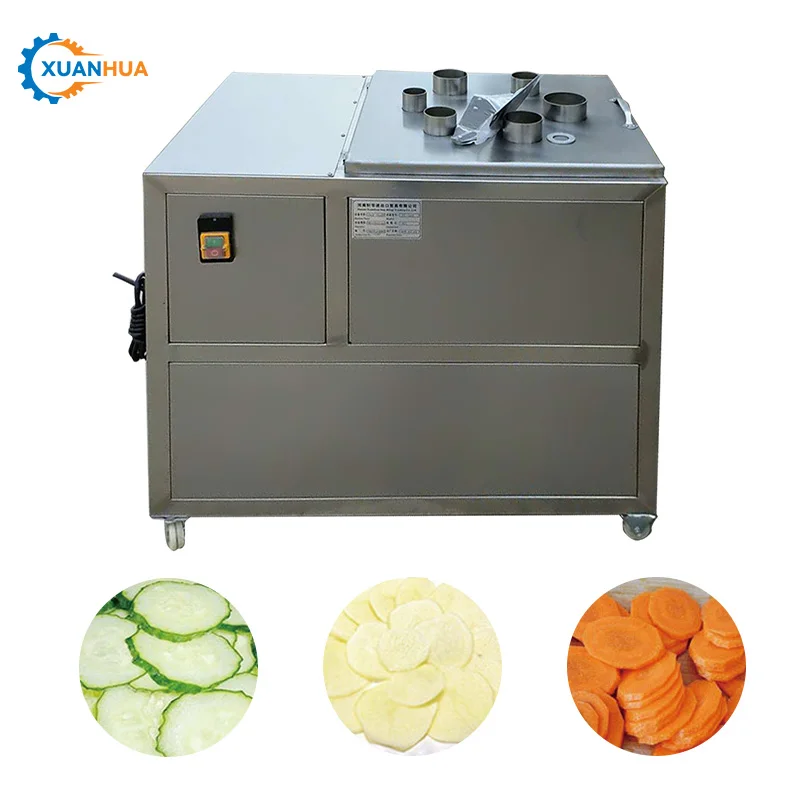Manual Yam Food Chopper Slicer Cassava Chips Making Machine Industrial Vegetable and Fruit Slicer Processing Cutter Machine