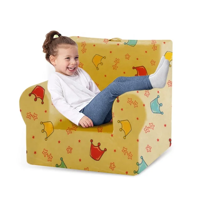 Custom Size Foam Kids Play Chair Cushion Sofa for Bedroom Living Room School & Hotel Use Manufactured for Children's Comfort