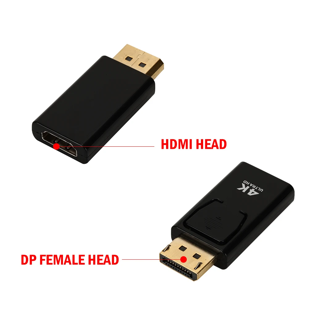
 4K 30 Гц UHD DisplayPort-HDMI адаптер штекер-гнездо DP-hdmi адаптер конвертер с аудио Benfei для Lenovo Dell HP  