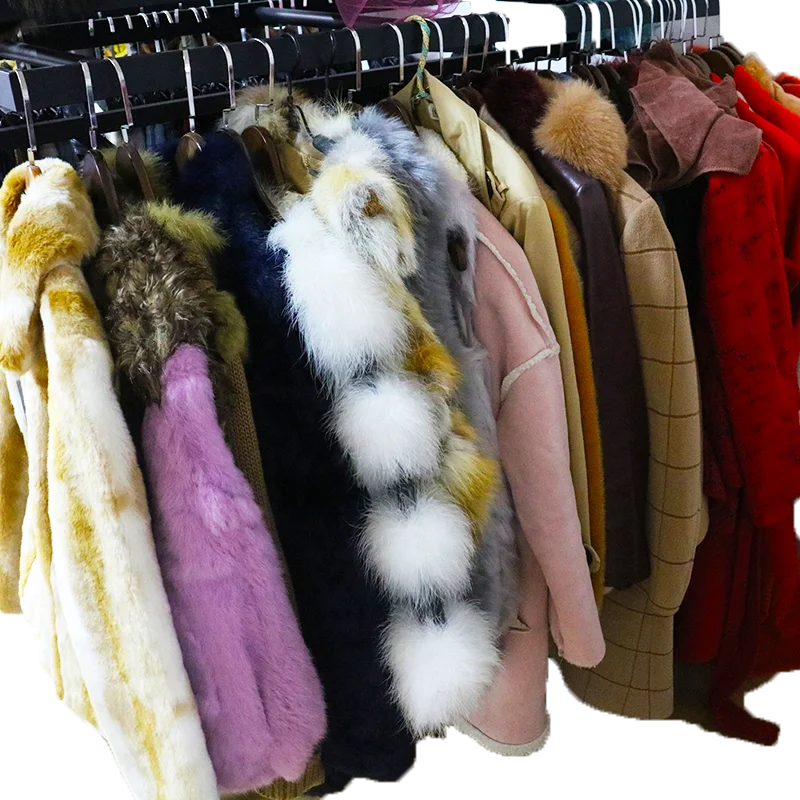 100kg Imitation Fur Coats Bale For Sale