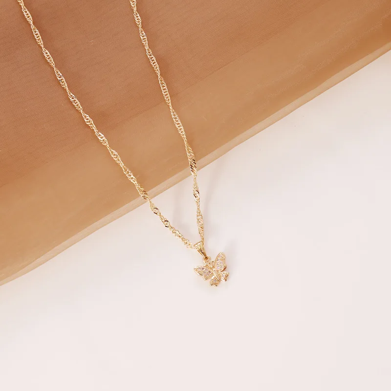 Wholesale Gold Chain Butterfly Pendant 