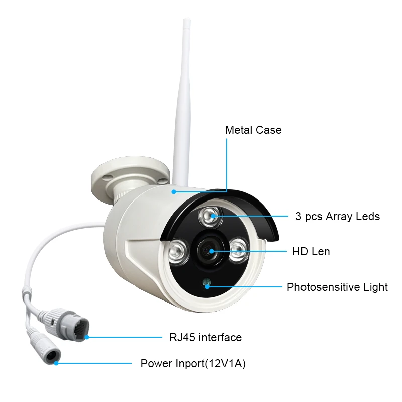 Tuya Full Cctv Set 4 Wifi Camera System Wireless Nvr Kit Surveillance