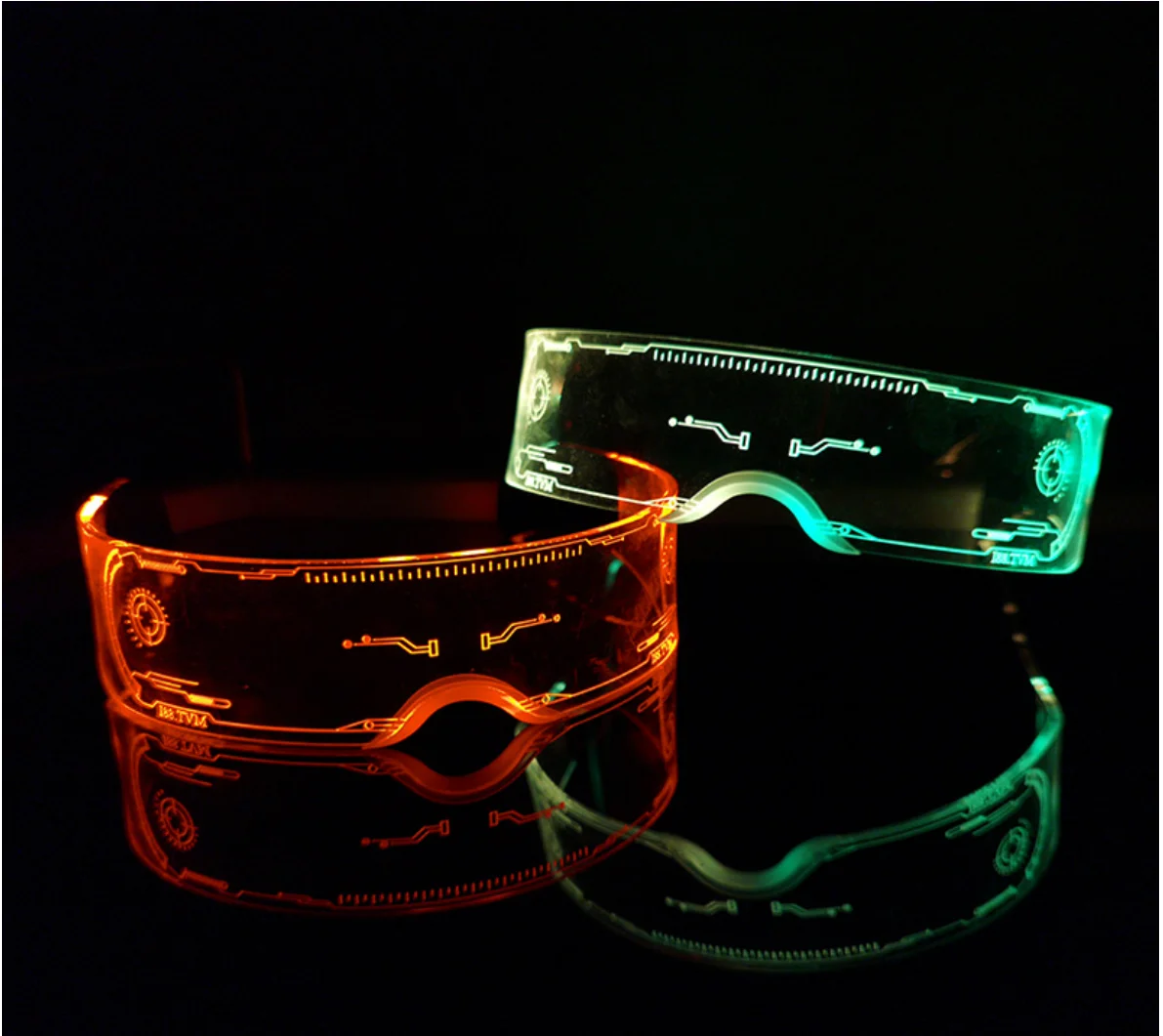 2022 New Fashion Led Glasses Creative Technology Futuristic Cyberpunk Luminous Party Light Up