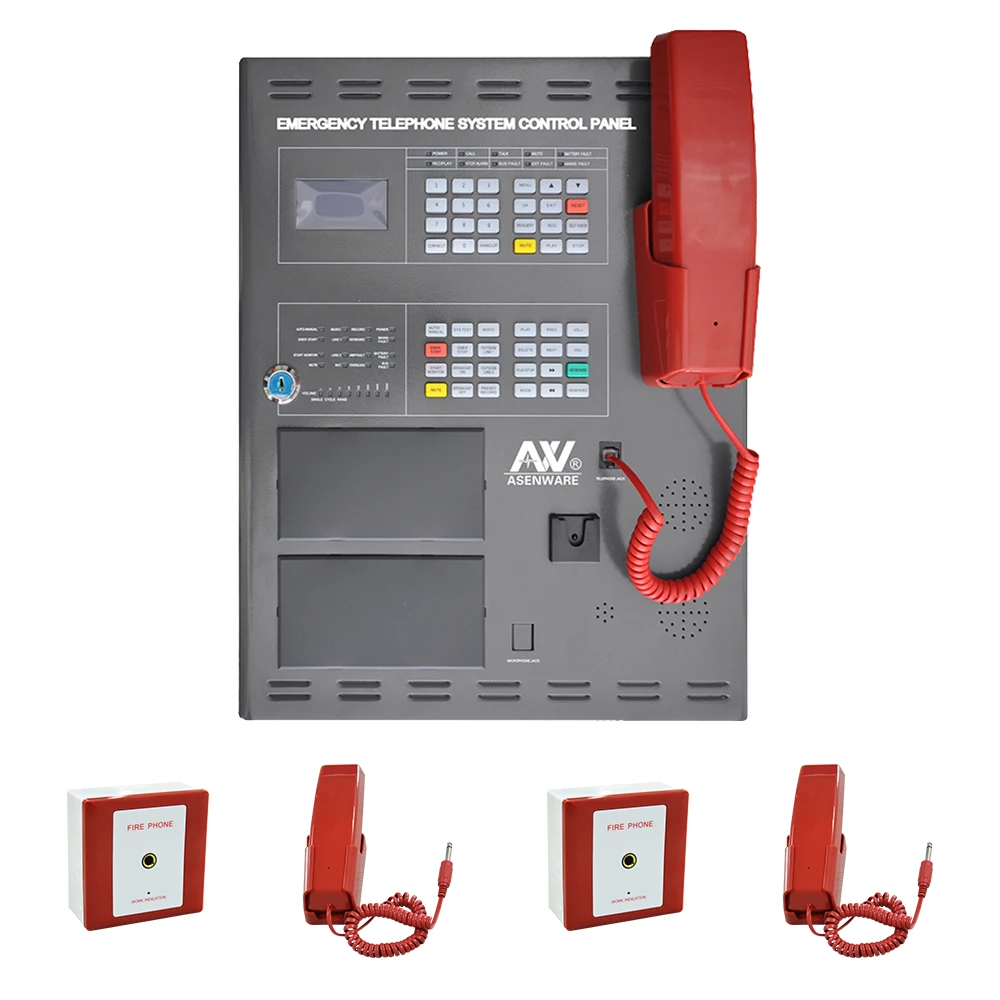 Addressable Fireman Intercom Panel Fire Telephone System