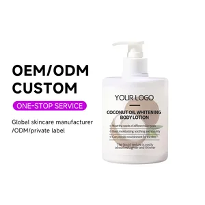 OEM ODM Organic Vitamin C E Body Butter Skin Care Product Moisturizing Cream Rejuvenation Coconut Oil Whitening Body Lotion