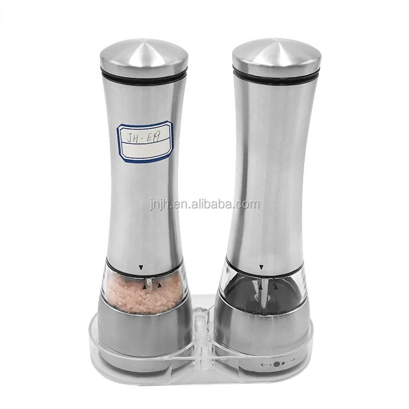 powerful battery operated salt and pepper