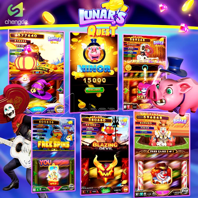 Новый лунный квест Quacky Ducky 43-дюймовый вертикальный сенсорный экран мульти 6 в 1 игровой шкаф печатная плата для продажи