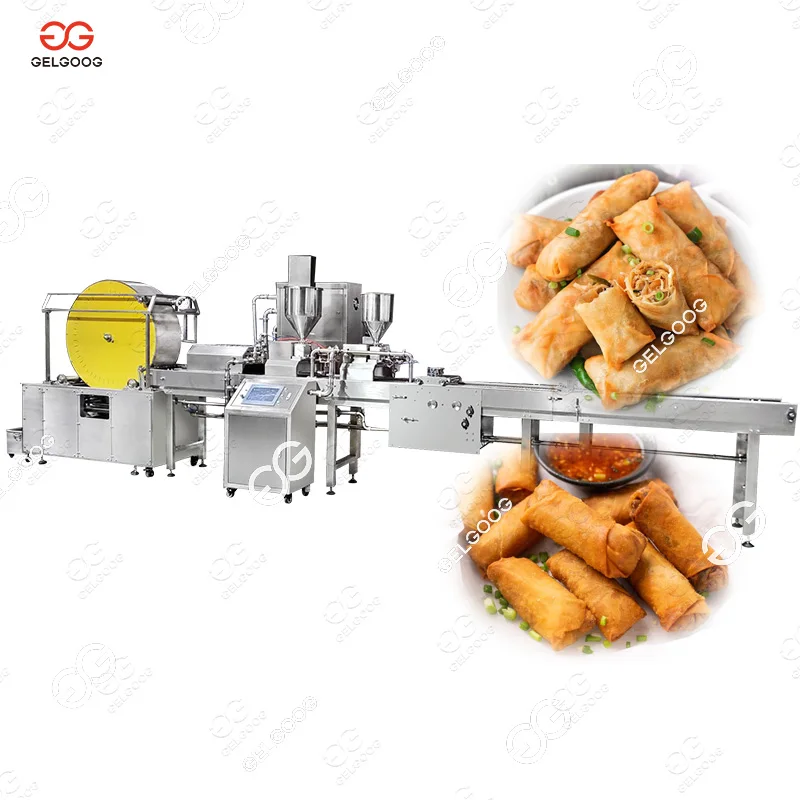 Automatic Spring Rolls Quick Freezing Lumpia Vietnamese Spring Roll Rolling Machine to Make Spring Rolls