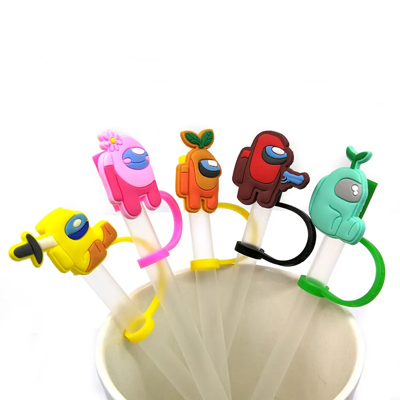 Straw Covers Super Star Silicone Straw Cover Splash Proof Drinking Dust