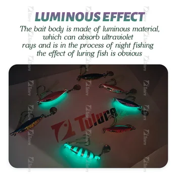 New Custom 20/30/40/60g Saltwater Lead Vertical Metal Jig Artificial Bait Fishing Jig Slow Pitch Jigging Lures – Metal Jig – view 5
