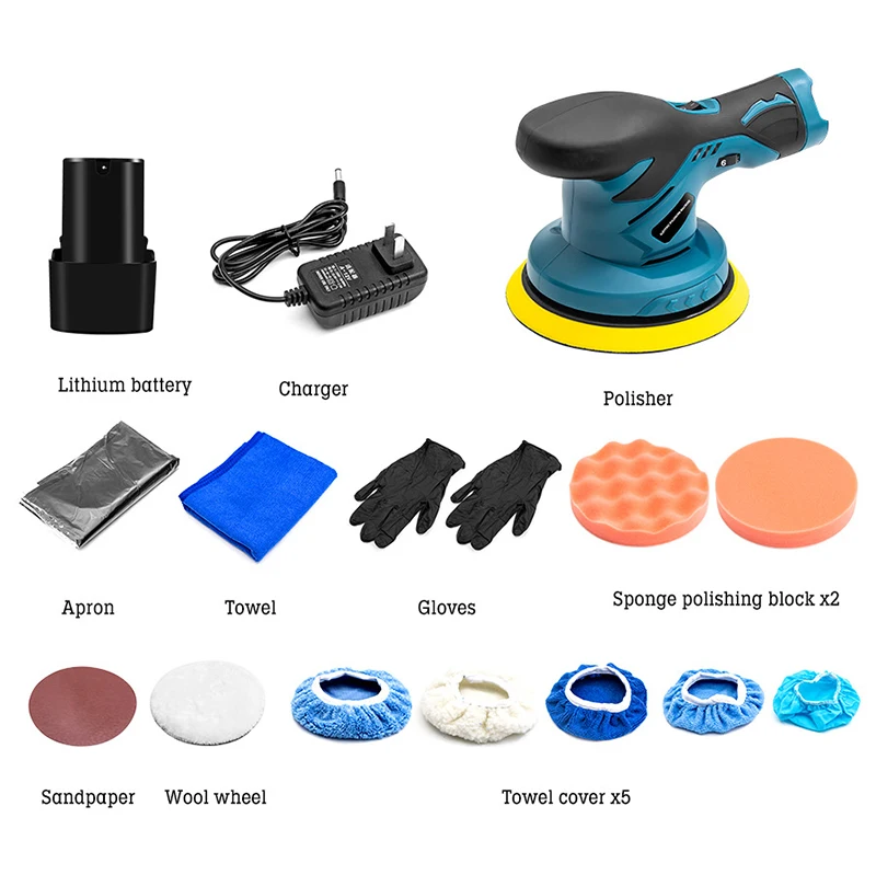 Mini Potable Car Polishing Machine High Quality Cordless Automobile
