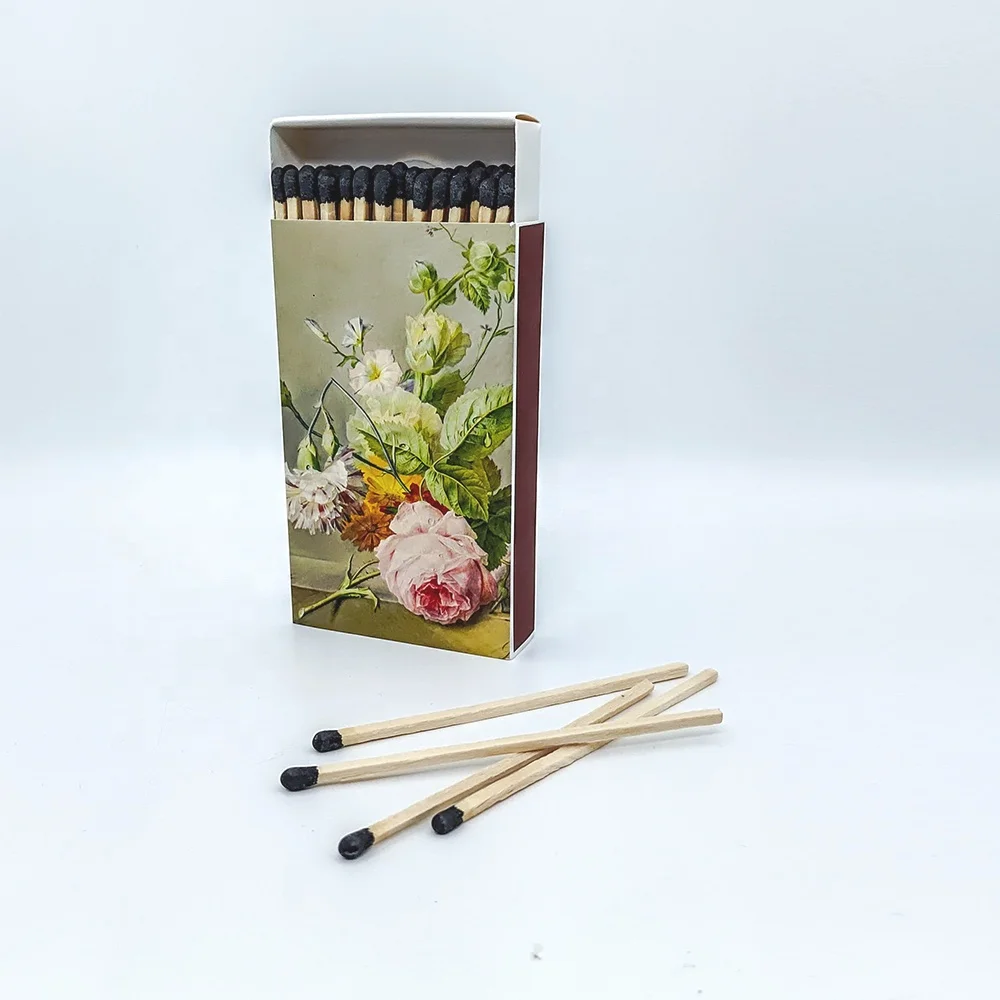 Длинный ящик по индивидуальному заказу матч 4-дюймовый цветной головы в этническом стиле лампы в форме свечи матчи